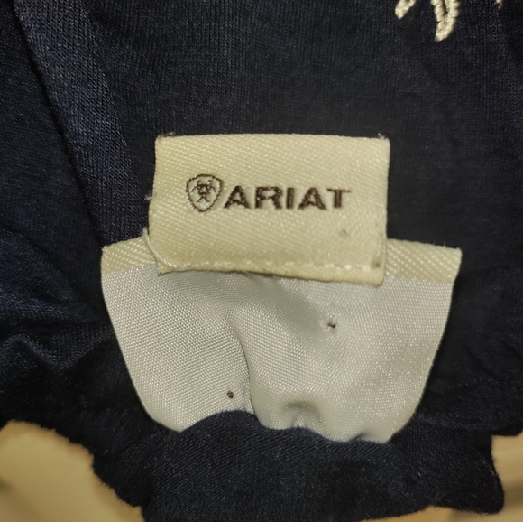 Ariat | Smocked Ruffle Dress W/ Western Embroidery Detail Women's Size Small - Picture 13 of 15